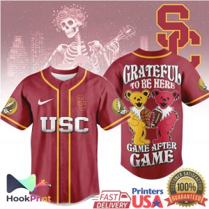 USC Trojans Grateful Dead Game After Game Baseball Jersey