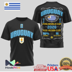Uruguay National Team FIFA rld Cup 2026 Pride Passion Glory T Shirt Uruguay National Team FIFA rld Cup 2026 Pride Passion Glory T Shirt