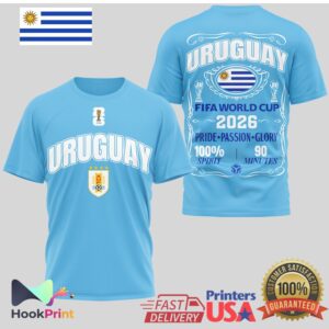 Uruguay National Team FIFA rld Cup 2026 Pride Passion Glory T Shirt
