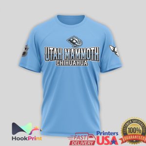 Utah Mammoth Chihuahua I Choose Violence Light Blue Graphic T Shirt Utah Mammoth Chihuahua I Choose Violence Light Blue Graphic T Shirt