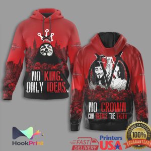 V for Vendetta No King Only Ideas Silence The Truth Graphic T Shirt