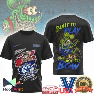 Villanova Wildcats Built To Play Not To Bow Cartoon Rat T Shirt