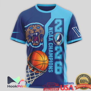 Villanova Wildcats NCAA Basketball Champions 2026 Grateful Dead Dancing Bears Custom Name Fans T Shirt
