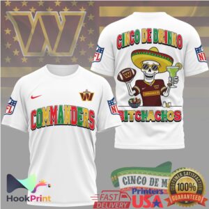 Washington Commanders Cinco De Mayo Drinking Skeleton 2026 Vintage Style Men Women Fans T Shirt Washington Commanders Cinco De Mayo Drinking Skeleton 2026 Vintage Style Men Women Fans T Shirt