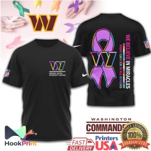 Washington Commanders Crucial Catch Intercept Cancer All Colors T Shirt
