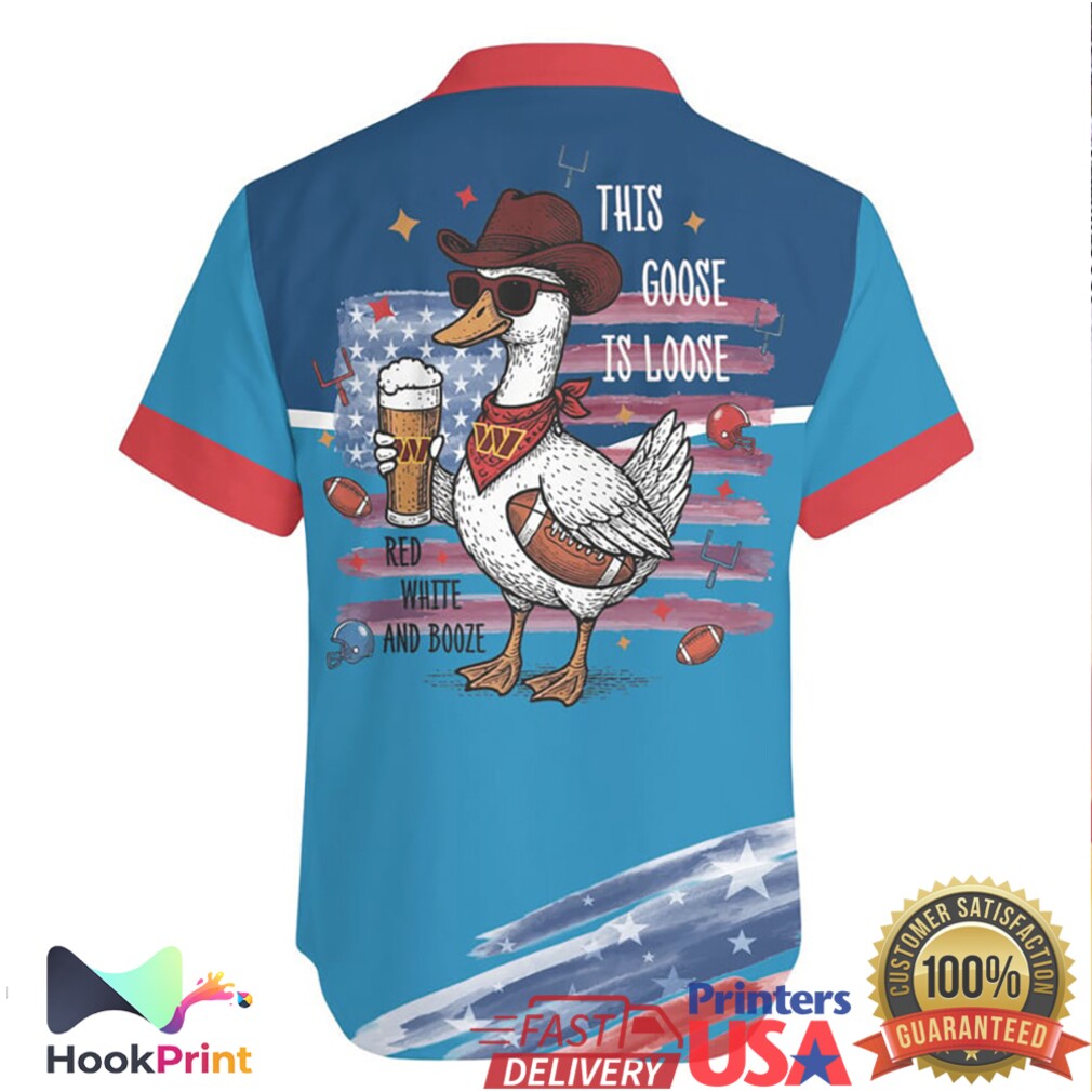 Washington Commanders Honk If You Love America Goose Hawaiian Jersey Washington Commanders Honk If You Love America Goose Hawaiian Jersey