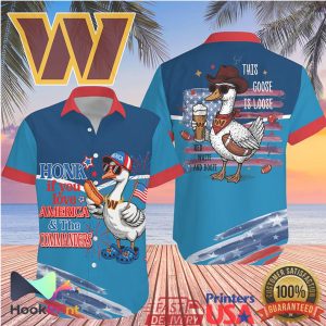 Washington Commanders Honk If You Love America Goose Hawaiian Jersey