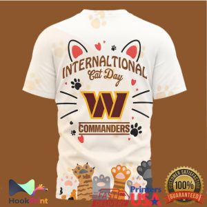 Washington Commanders International Cat Day Limited Edition T Shirt Washington Commanders International Cat Day Limited Edition T Shirt