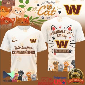 Washington Commanders International Cat Day Limited Edition T Shirt