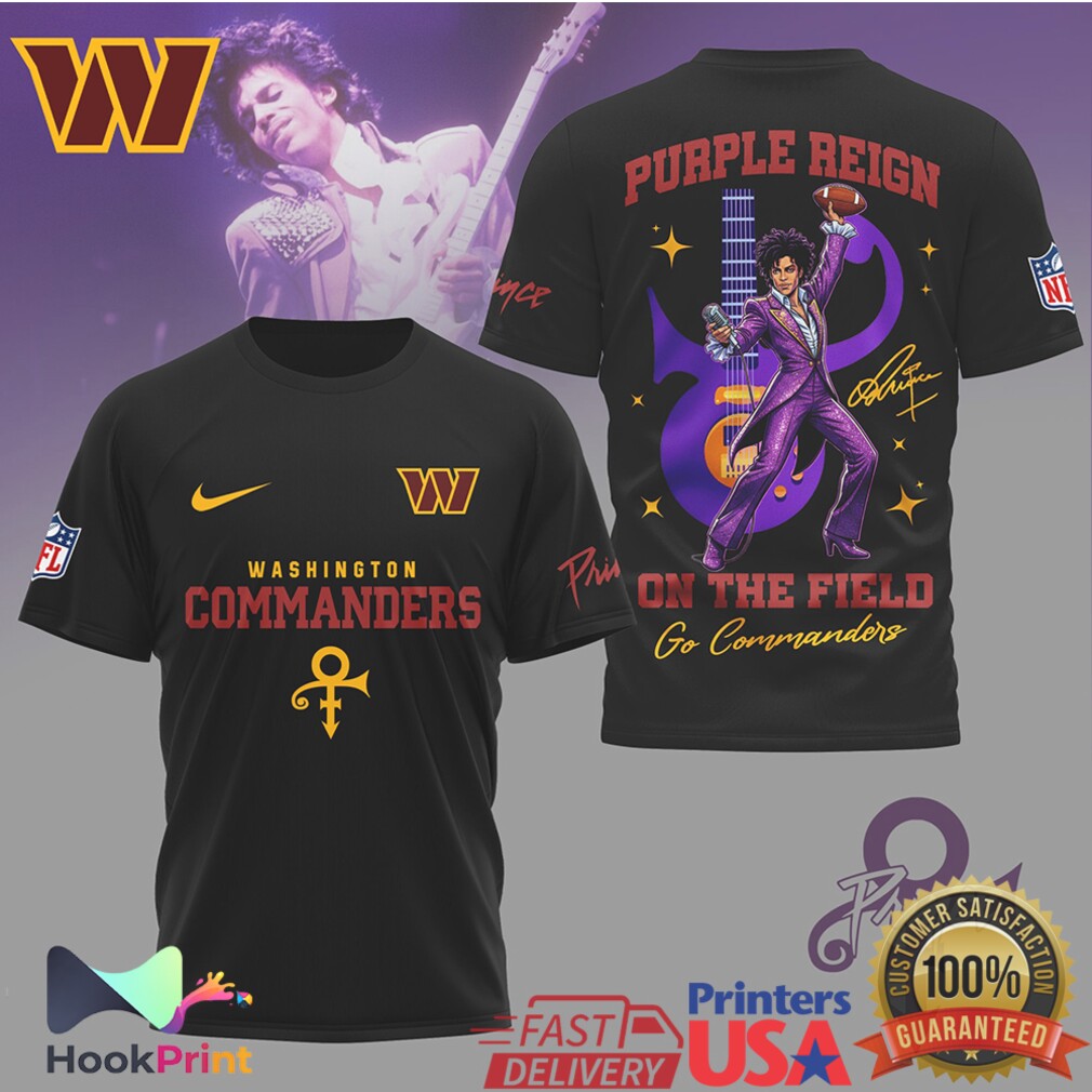 Washington Commanders Prince Purple Reign On The Field T Shirt Washington Commanders Prince Purple Reign On The Field T Shirt