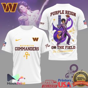 Washington Commanders Prince Purple Reign On The Field T Shirt