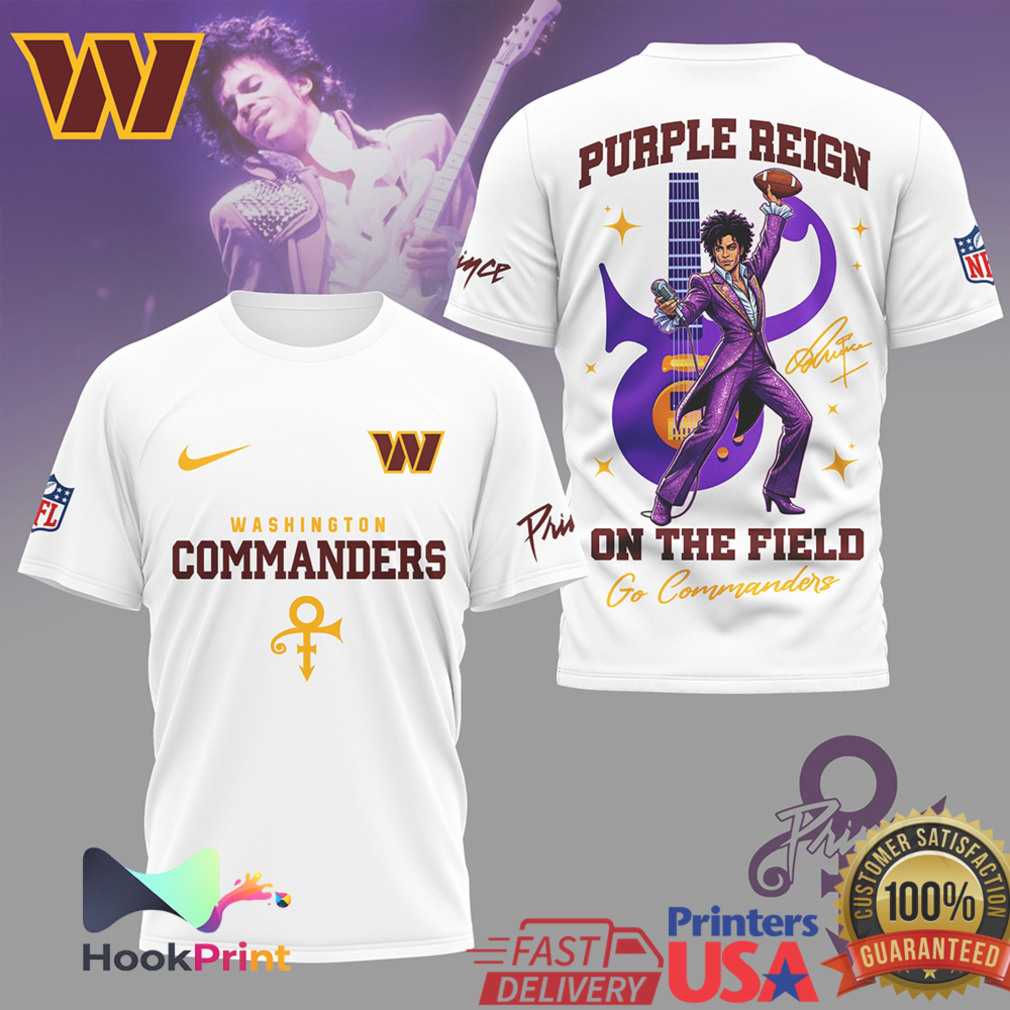 Washington Commanders Prince Purple Reign On The Field T Shirt Washington Commanders Prince Purple Reign On The Field T Shirt