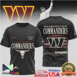 Washington Commanders Still The Problem Western Bull Skull Black T Shirt