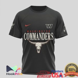Washington Commanders Still The Problem Western Bull Skull Black T Shirt