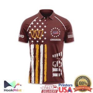 Washington Commanders USA 250th Anniversary 1776 2026 Patriotic Polo Shirt Washington Commanders USA 250th Anniversary 1776 2026 Patriotic Polo Shirt