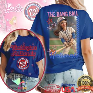 Washington Nationals Hit The Dang Ball Barbie Style T Shirt