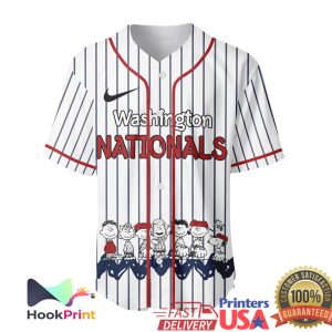 Washington Nationals x Peanuts Snoopy Playball Baseball Jersey