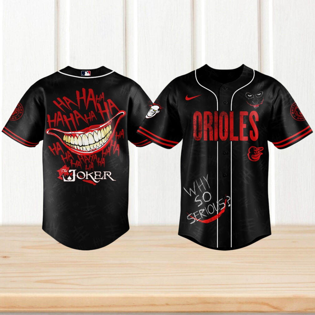 baltimore orioles the joker why so serious black baseball jersey baltimore orioles the joker why so serious black baseball jersey
