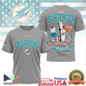 Miami Dolphins This Bartender Loves The Dolphins NFL Fan Shirt